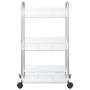 Carro de almacenamiento 3 niveles transparente 37x28x68 cm by , Cargo forklifts - Ref: Foro24-4012377, Price: 30,27 €, Discou...