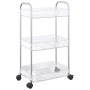 Carro de almacenamiento 3 niveles transparente 37x28x68 cm by , Cargo forklifts - Ref: Foro24-4012377, Price: 30,27 €, Discou...