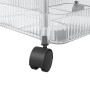 Carro de almacenamiento 3 niveles transparente 37x28x68 cm by , Cargo forklifts - Ref: Foro24-4012377, Price: 30,27 €, Discou...