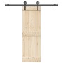 Kit de herrajes para puertas correderas acero negro 200 cm von , Türartikel - Ref: Foro24-4009725, Preis: 71,22 €, Rabatt: %