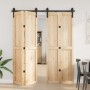Kit de herrajes para puertas correderas acero negro 183 cm von , Türartikel - Ref: Foro24-4009744, Preis: 95,30 €, Rabatt: %
