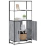 Aparador alto madera de ingeniería y metal gris Sonoma by , Sideboards - Ref: Foro24-849052, Price: 112,26 €, Discount: %
