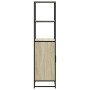 Aparador alto madera de ingeniería y metal Sonoma 68x35x139 cm von , Sideboards - Ref: Foro24-849050, Preis: 111,38 €, Rabatt: %