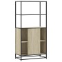 Aparador alto madera de ingeniería y metal Sonoma 68x35x139 cm von , Sideboards - Ref: Foro24-849050, Preis: 111,38 €, Rabatt: %