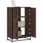Aparador alto madera de ingeniería y metal marrón roble von , Sideboards - Ref: Foro24-849073, Preis: 105,42 €, Rabatt: %