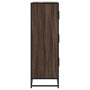 Aparador alto madera de ingeniería y metal marrón roble von , Sideboards - Ref: Foro24-849073, Preis: 105,42 €, Rabatt: %