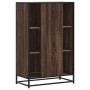 Aparador alto madera de ingeniería y metal marrón roble von , Sideboards - Ref: Foro24-849073, Preis: 105,42 €, Rabatt: %