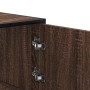 Aparador alto madera de ingeniería y metal marrón roble von , Sideboards - Ref: Foro24-849073, Preis: 105,42 €, Rabatt: %