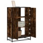 Aparador alto madera de ingeniería y metal 68x35x106,5 cm by , Sideboards - Ref: Foro24-849071, Price: 102,20 €, Discount: %
