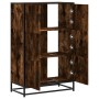 Aparador alto madera de ingeniería y metal 68x35x106,5 cm by , Sideboards - Ref: Foro24-849071, Price: 102,20 €, Discount: %