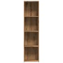 Estantería de madera ingeniería roble artisan 36x30x143 cm