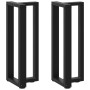 Patas de mesa consola en forma de T 2 unidades acero negro by , Table legs - Ref: Foro24-4013040, Price: 106,54 €, Discount: %