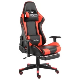 Swivel gaming chair with red PVC footrest by vidaXL, Gaming chairs - Ref: Foro24-20497, Price: 148,84 €, Discount: %