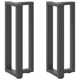 Patas de mesa consola en forma de T 2 unidades acero antracita by , Table legs - Ref: Foro24-4013042, Price: 106,12 €, Discou...