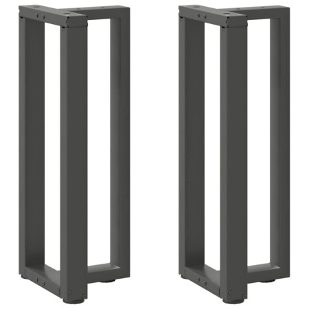 Patas de mesa consola en forma de T 2 unidades acero antracita by , Table legs - Ref: Foro24-4013042, Price: 106,12 €, Discou...