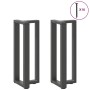 Patas de mesa consola en forma de T 2 unidades acero antracita by , Table legs - Ref: Foro24-4013042, Price: 106,12 €, Discou...