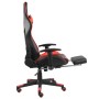 Drehbarer Gaming-Stuhl mit roter PVC-Fußstütze von vidaXL, Gaming-Stühle - Ref: Foro24-20497, Preis: 150,75 €, Rabatt: %