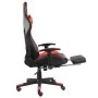 Swivel gaming chair with red PVC footrest by vidaXL, Gaming chairs - Ref: Foro24-20497, Price: 148,84 €, Discount: %