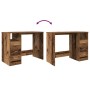 Escritorio de madera ingeniería madera envejecida 102x76x50 cm von , Schreibtische - Ref: Foro24-855852, Preis: 91,40 €, Raba...