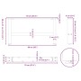 Patas de mesa de centro blanco 2uds acero 70x(30-31) cm von , Tischbeine - Ref: Foro24-4013269, Preis: 67,72 €, Rabatt: %