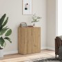 Aparador de madera de ingeniería roble artisan 60x30x75 cm by , Sideboards - Ref: Foro24-855899, Price: 69,56 €, Discount: %