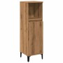 Armario de baño madera de ingeniería roble artisan 30x30x100 cm