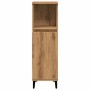Armario de baño madera de ingeniería roble artisan 30x30x100 cm