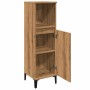 Armario de baño madera de ingeniería roble artisan 30x30x100 cm