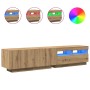 Mueble de TV luces LED madera roble artisan 180x35x40 cm von , TV-Möbel - Ref: Foro24-3329164, Preis: 159,85 €, Rabatt: %