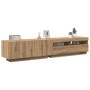 Mueble de TV luces LED madera roble artisan 200x35x40 cm von , TV-Möbel - Ref: Foro24-3329166, Preis: 190,67 €, Rabatt: %