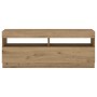 Mueble de TV luces LED madera roble artisan 200x35x40 cm von , TV-Möbel - Ref: Foro24-3329166, Preis: 190,67 €, Rabatt: %