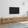 Mueble de TV luces LED madera roble artisan 300x35x40 cm von , TV-Möbel - Ref: Foro24-3329170, Preis: 290,63 €, Rabatt: %