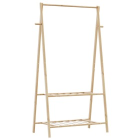 Perchero con estantes bambú 96x45,5x150,5 cm von , Kommoden-Organizer und Bar-Kleiderbügel - Ref: Foro24-4008908, Preis: 41,9...