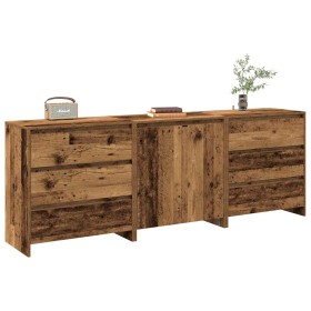 Aparador 3 piezas madera vieja madera contrachapada de , Aparadores - Ref: Foro24-3329179, Precio: 278,95 €, Descuento: %