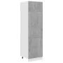 Engineered concrete wood refrigerator cabinet 60x57x207 cm by vidaXL, Kitchen cabinets - Ref: Foro24-802542, Price: 168,48 €,...