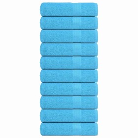 Toallas de Baño 10 uds 100% algodón turquesa 100x150 cm 360 gsm by , Towels - Ref: Foro24-136982, Price: 104,64 €, Discount: %