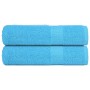 Toallas de Baño 2 uds 100% algodón turquesa 100x150 cm 360 gsm by , Towels - Ref: Foro24-136980, Price: 28,58 €, Discount: %