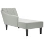 Chaise longue con reposabrazos derecho terciopelo gris claro by , Daybeds - Ref: Foro24-4009792, Price: 115,30 €, Discount: %