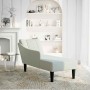 Chaise longue con reposabrazos derecho terciopelo gris claro by , Daybeds - Ref: Foro24-4009792, Price: 115,30 €, Discount: %