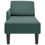 Tumbona almohada y reposabrazo derecho terciopelo verde oscuro by , Daybeds - Ref: Foro24-4009809, Price: 116,61 €, Discount: %
