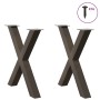 Patas para mesa comedor forma X 2uds acero natural 80x(72-73)cm de , Patas para mesas - Ref: Foro24-4012983, Precio: 106,76 €...