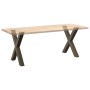 Patas para mesa comedor forma X 2uds acero natural 80x(72-73)cm de , Patas para mesas - Ref: Foro24-4012983, Precio: 106,76 €...