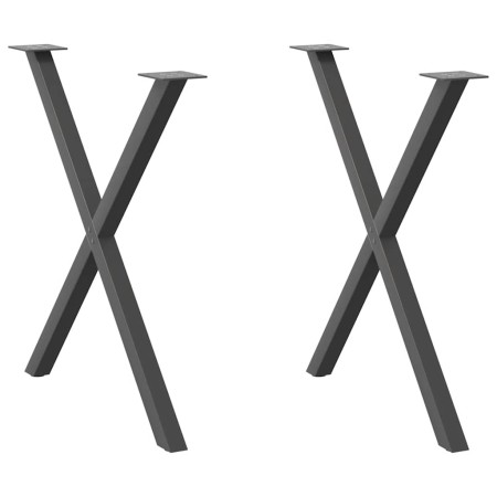Patas para mesa de comedor en forma de X 2 uds antracita acero von , Tischbeine - Ref: Foro24-4012922, Preis: 55,39 €, Rabatt: %