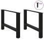 Patas de mesa de centro acero negro 2 uds 70x(42-43) cm de , Patas para mesas - Ref: Foro24-4013288, Precio: 58,25 €, Descuen...