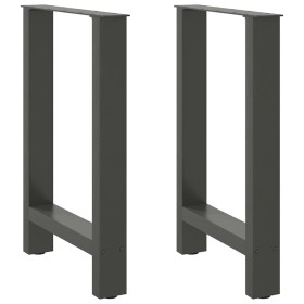 Patas de mesa de centro acero antracita 2 uds 60x(72-73) cm by , Table legs - Ref: Foro24-4013306, Price: 85,27 €, Discount: %