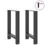 Patas de mesa de centro acero antracita 2 uds 60x(72-73) cm von , Tischbeine - Ref: Foro24-4013306, Preis: 77,65 €, Rabatt: %