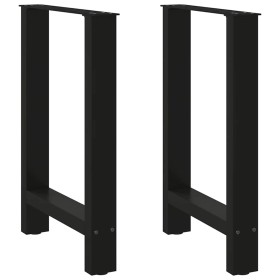 Patas de mesa de centro acero negro 2 uds 60x(72-73) cm von , Tischbeine - Ref: Foro24-4013304, Preis: 73,41 €, Rabatt: %
