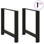 Patas de mesa de centro acero negro 2 uds 80x(72-73) cm de , Patas para mesas - Ref: Foro24-4013312, Precio: 74,39 €, Descuen...
