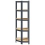 Estantería de esquina 5 niveles madera y acero gris antracita von , Industrieregale - Ref: Foro24-4016946, Preis: 53,40 €, Ra...