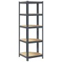 Estantería de esquina 5 niveles madera y acero gris antracita von , Industrieregale - Ref: Foro24-4016946, Preis: 53,40 €, Ra...
